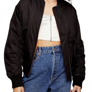 Black TOPSHOP bomber jacket